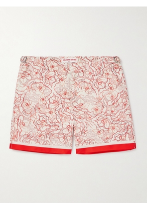 Orlebar Brown - Bulldog Slim-Fit Mid-Length Floral-Print Recycled Swim Shorts - Men - Red - UK/US 30