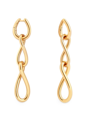 Astrid & Miyu Gold-Plated Silver Infinite Drop Earrings