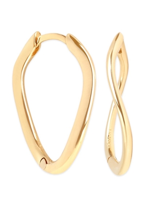 Astrid & Miyu Yellow Gold Infinity Hoop Earrings
