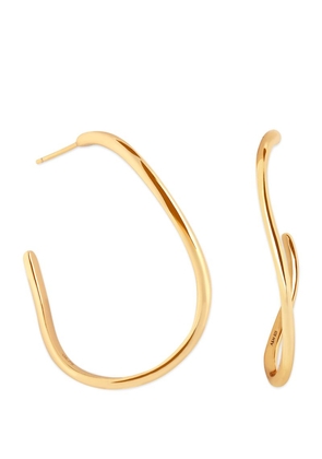 Astrid & Miyu Gold-Plated Silver Infinite Hoop Earrings