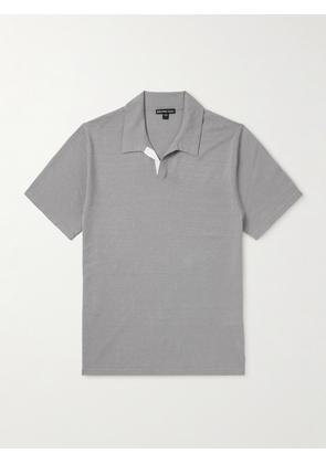 James Perse - Linen-Blend Polo Shirt - Men - Gray - 1