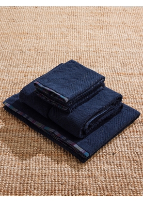 Missoni Home - Set of Five Harmony Jacquard Cotton-Terry Towels - Men - Blue