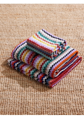 Missoni Home - Riverbero Set of Five Striped Cotton-Velour Towels - Men - Multi
