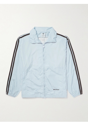 adidas Originals - Wales Bonner Striped Crochet-Trimmed Recycled-Shell Track Jacket - Men - Blue - XS