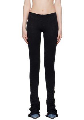 Jade Cropper SSENSE Exclusive Black Twisted Trousers