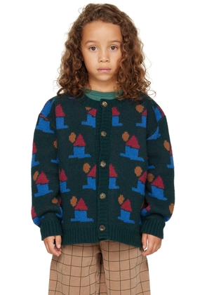 Bonmot Organic Kids Green 'Wild Homes' Sweater