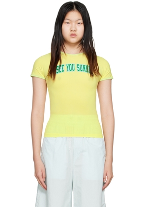 SUNNEI Yellow 'See You Sunnei' T-Shirt