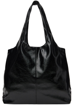 Anna Sui SSENSE Exclusive Black Faux-Leather Tote