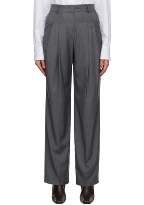 The Frankie Shop Gray Gelso Trousers
