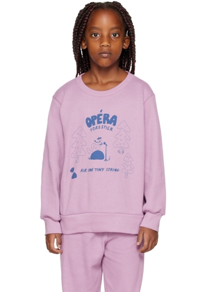 TINYCOTTONS Kids Purple 'Opéra Forestier' Sweatshirt