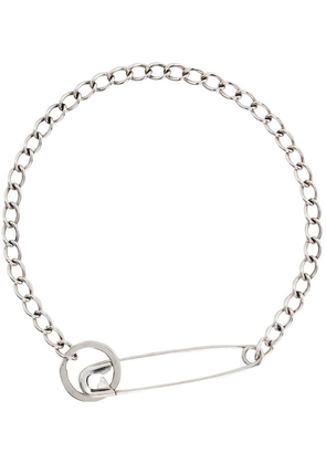 Martine Ali SSENSE Exclusive Silver Pin Necklace