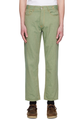 YMC Green Tearaway Jeans