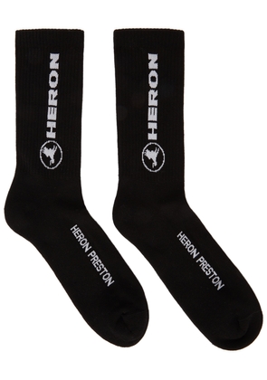 Heron Preston Black & White 'Heron' Long Socks