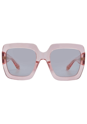 Carolina Herrera Grey Butterfly Ladies Sunglasses SHN636 0856 55