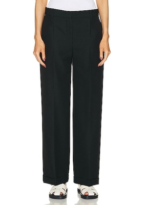 Toteme Tailored Suit Trouser in Black - Black. Size 32 (also in ).