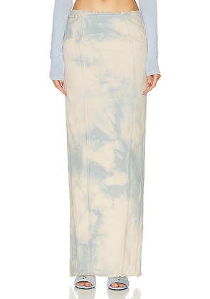 Jade Cropper Maxi Skirt in Dye Pink & Light Blue - Blue. Size 34 (also in ).