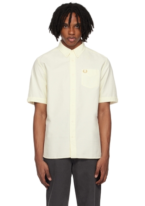 Fred Perry Off-White Embroidered Shirt