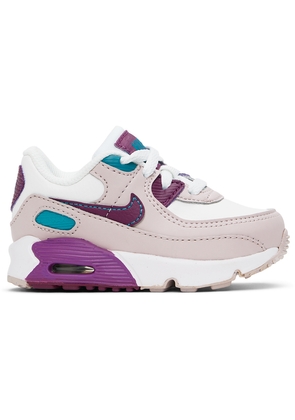 Nike Baby Purple & White Air Max 90 LTR Sneakers