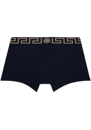 Versace Underwear Black Greca Border Trunks