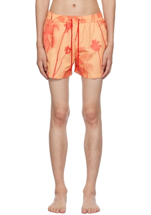 Paul Smith Orange Palm Trees Swim Shorts