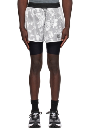 OVER OVER White 2 Layer Shorts