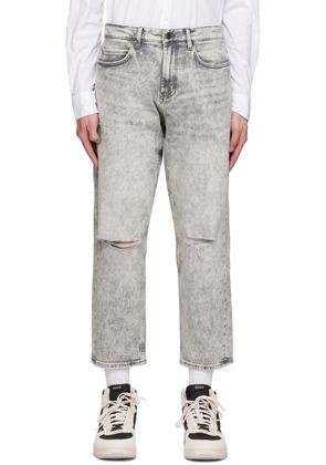 Hugo Gray Regular-Fit Jeans