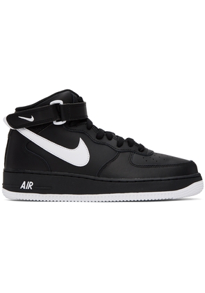 Nike Black Air Force 1 '07 Mid Sneakers