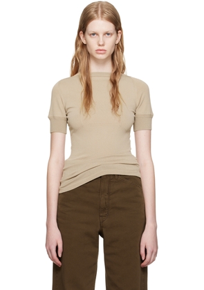 LEMAIRE Taupe Darted Fitted T-Shirt
