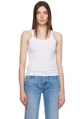 Re/Done White Hanes Edition Tank Top
