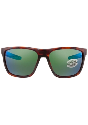 Costa Del Mar Ferg Green Mirror Polarized Glass Square Mens Sunglasses FRG 191 OGMGLP 49