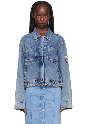 Moschino Jeans Blue Vented Denim Jacket