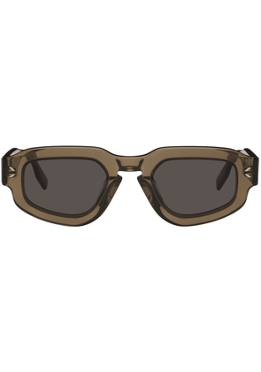 MCQ Brown Hexagonal Sunglasses