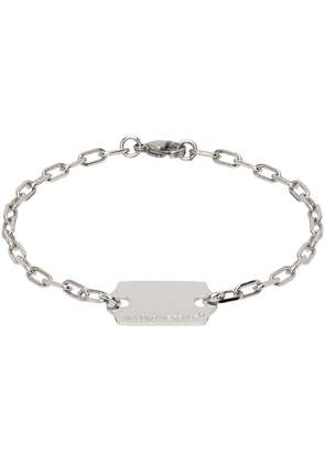 IN GOLD WE TRUST PARIS SSENSE Exclusive Silver Price Tag Bracelet