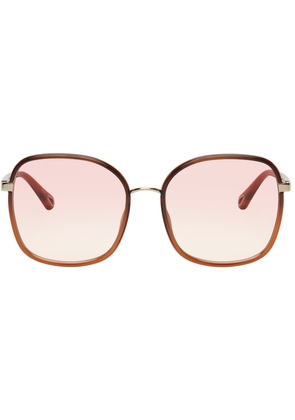 Chloé Brown Square Sunglasses