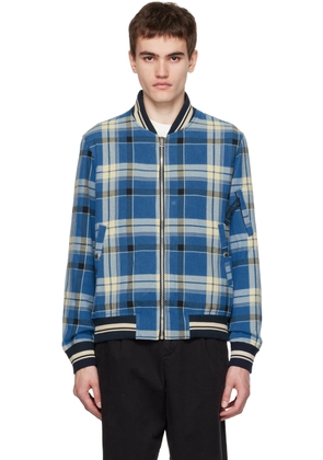 PS by Paul Smith Blue Check Bomber Jacket