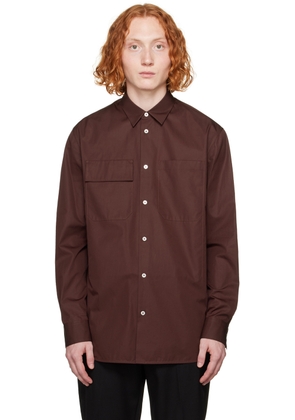 Jil Sander Burgundy Pocket Shirt