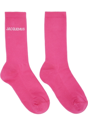 JACQUEMUS Pink Le Papier 'Les Chaussettes Jacquemus' Socks