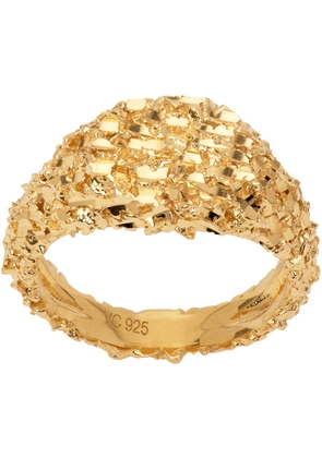 Veneda Carter SSENSE Exclusive Gold Pebble Ring