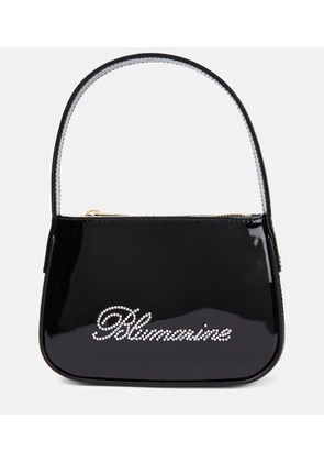 Blumarine Embellished patent leather shoulder bag