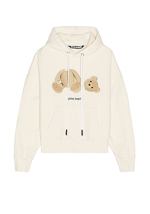 Palm Angels Pa Bear Hoodie in Butter Brown - Beige. Size M (also in ).
