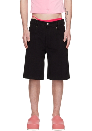 Marshall Columbia Black Four-Pocket Denim Shorts