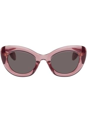 Alexander McQueen Pink Cat-Eye Sunglasses