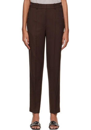 Helmut Lang Brown Tapered Trousers