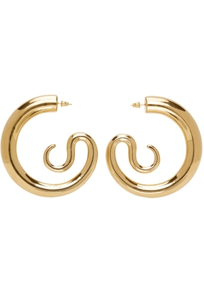 Panconesi Gold Extra Large Serpent Earrings