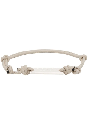 Marni Off-White Leather Bracelet