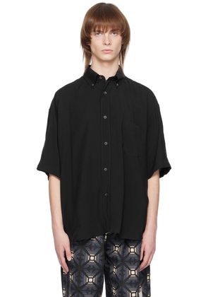 Emporio Armani Black Semi-Sheer Shirt