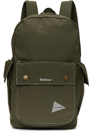 Barbour Khaki and wander Edition Backpack