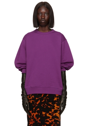 Dries Van Noten Purple Cotton Sweatshirt