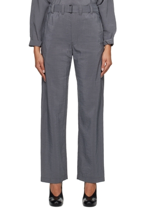 LEMAIRE Gray Soft Belted Trousers