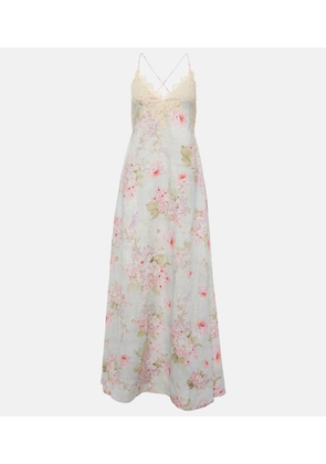 Zimmermann Halliday lace-trimmed floral maxi dress